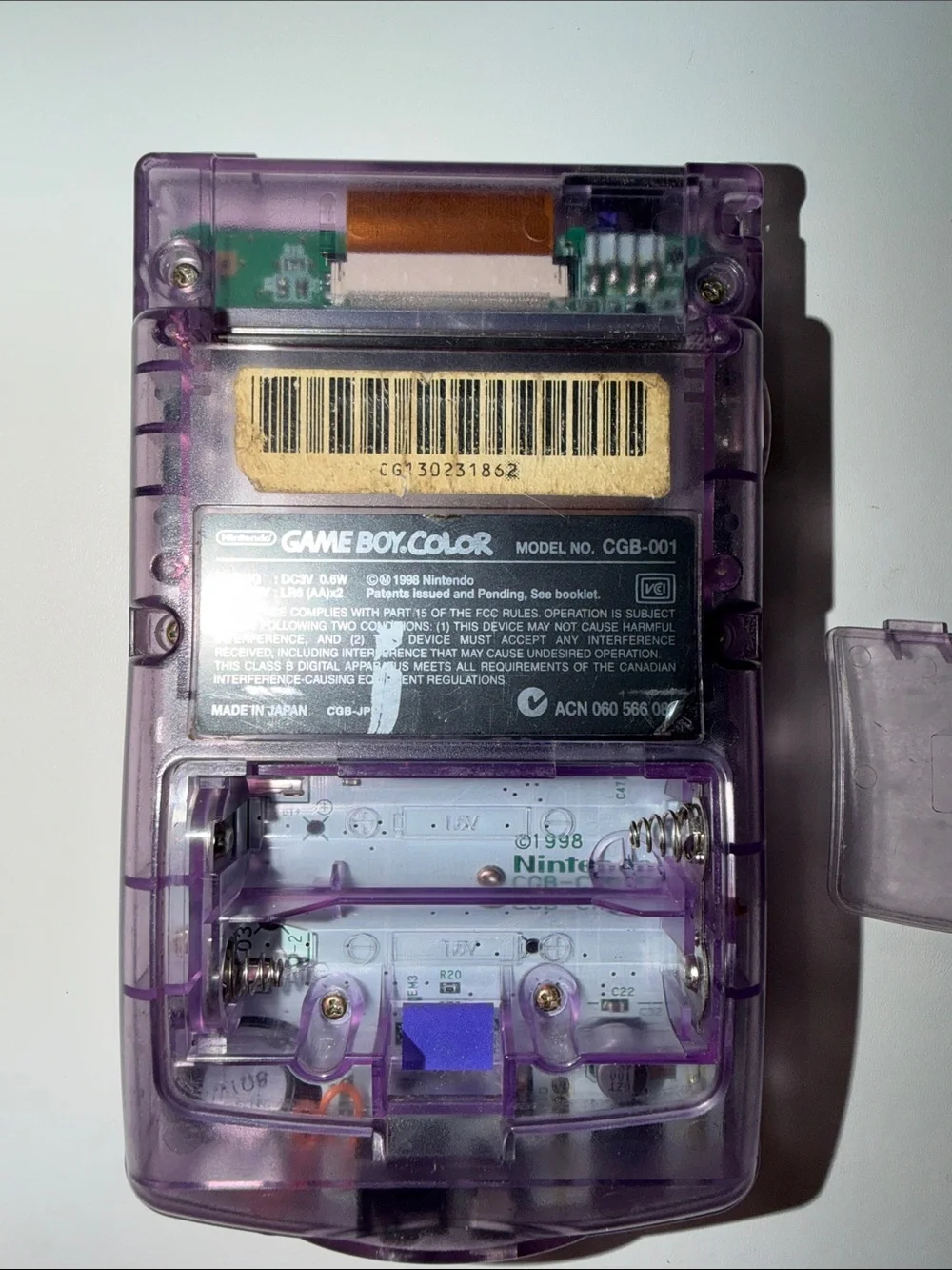 Nintendo Game Boy Color - Transparent Purple